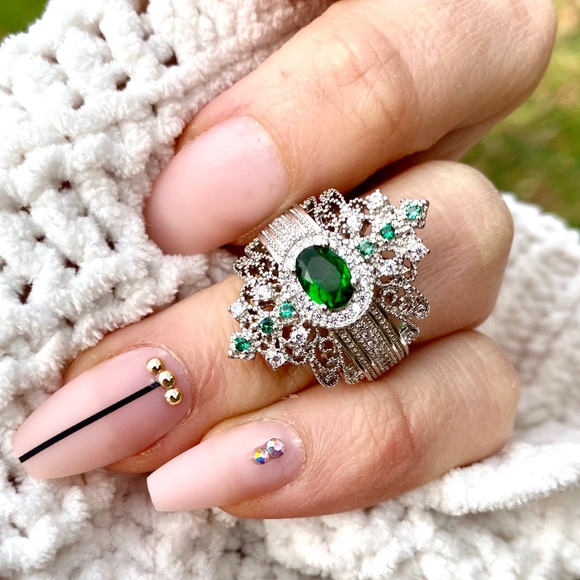 Jewelry - New 925 Silver Crystal Topaz Ring
